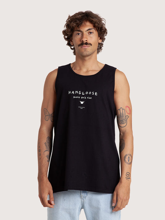 Regata Preto Hang Loose Shake It