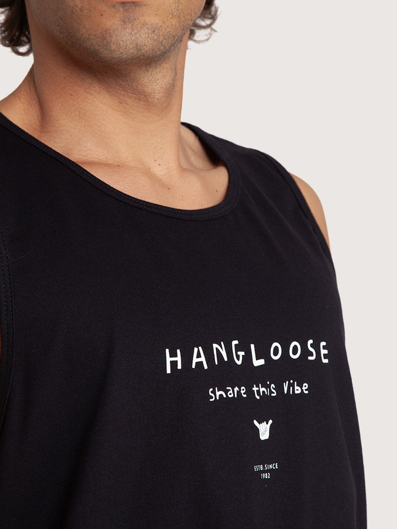 Regata Preto Hang Loose Shake It