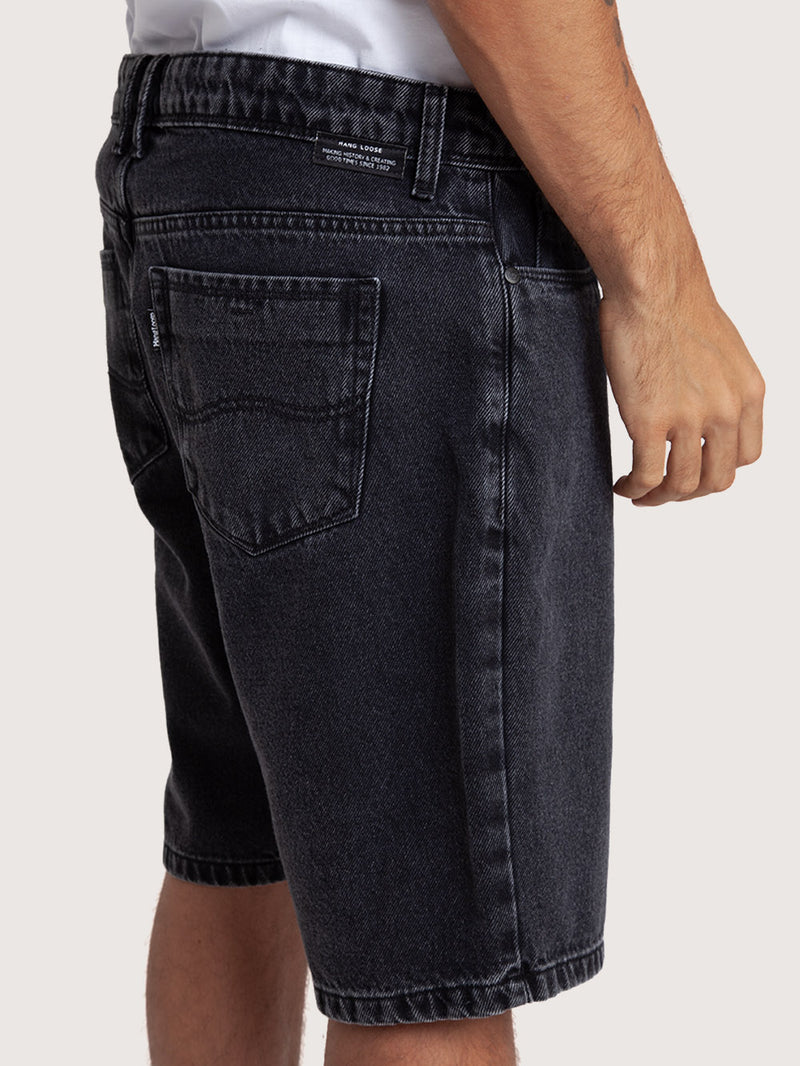 Bermuda Jeans Hang Loose Sable Preta