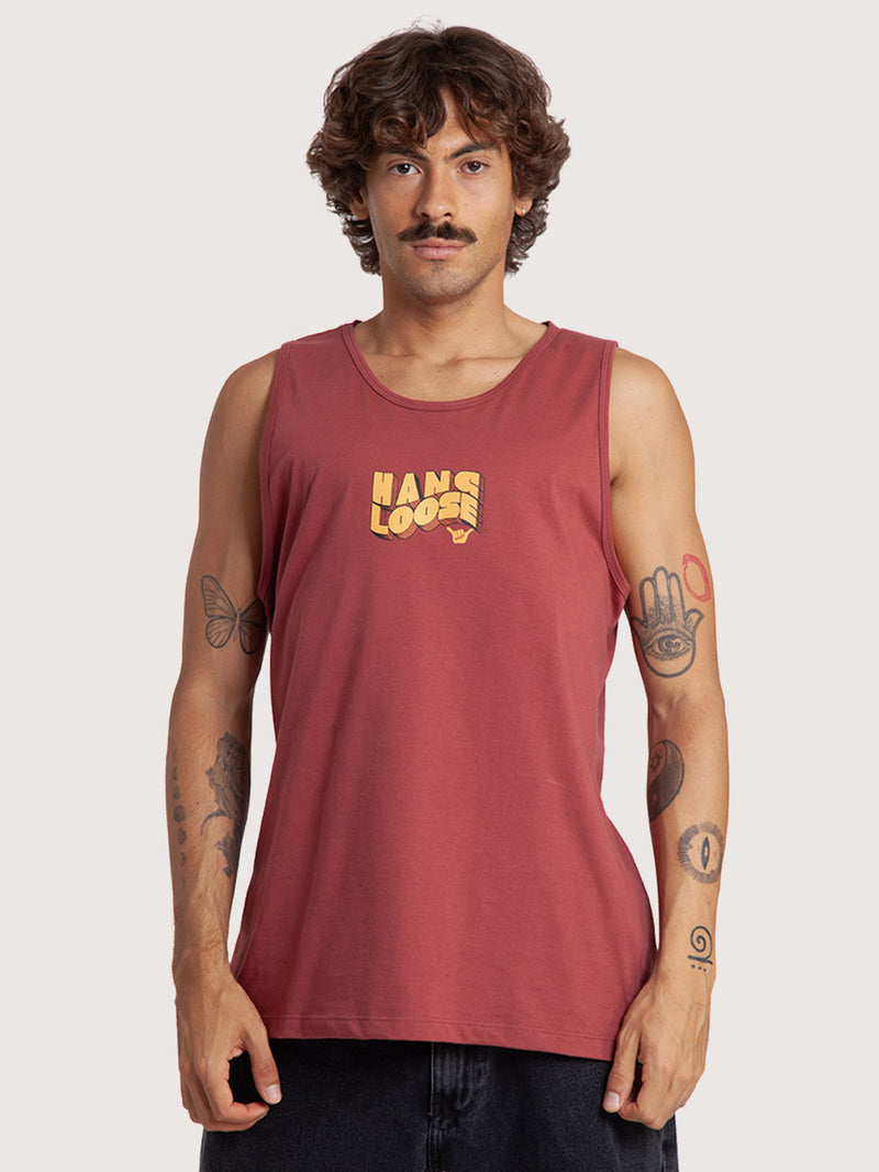 Regata Masculina Figo Bordô Hang Loose Fun