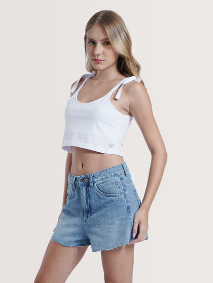 Regata Cropped Especial Branca Hang Loose Tie