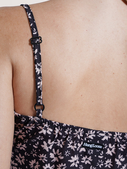 Regata Cropped Especial Preta Hang Loose Daisy