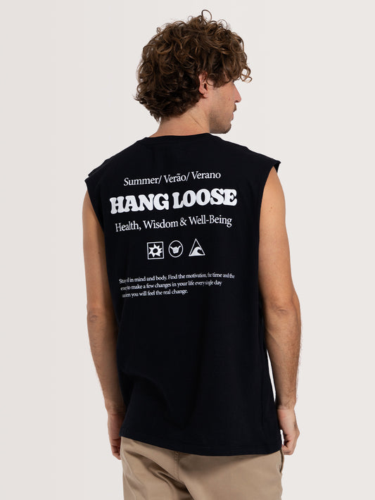 Regata Especial Preta Hang Loose Wisdom