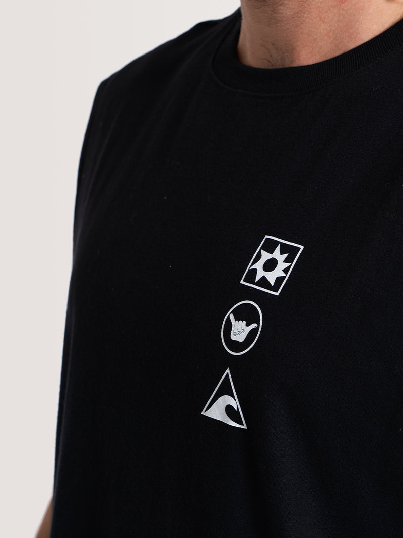 Regata Especial Preta Hang Loose Wisdom