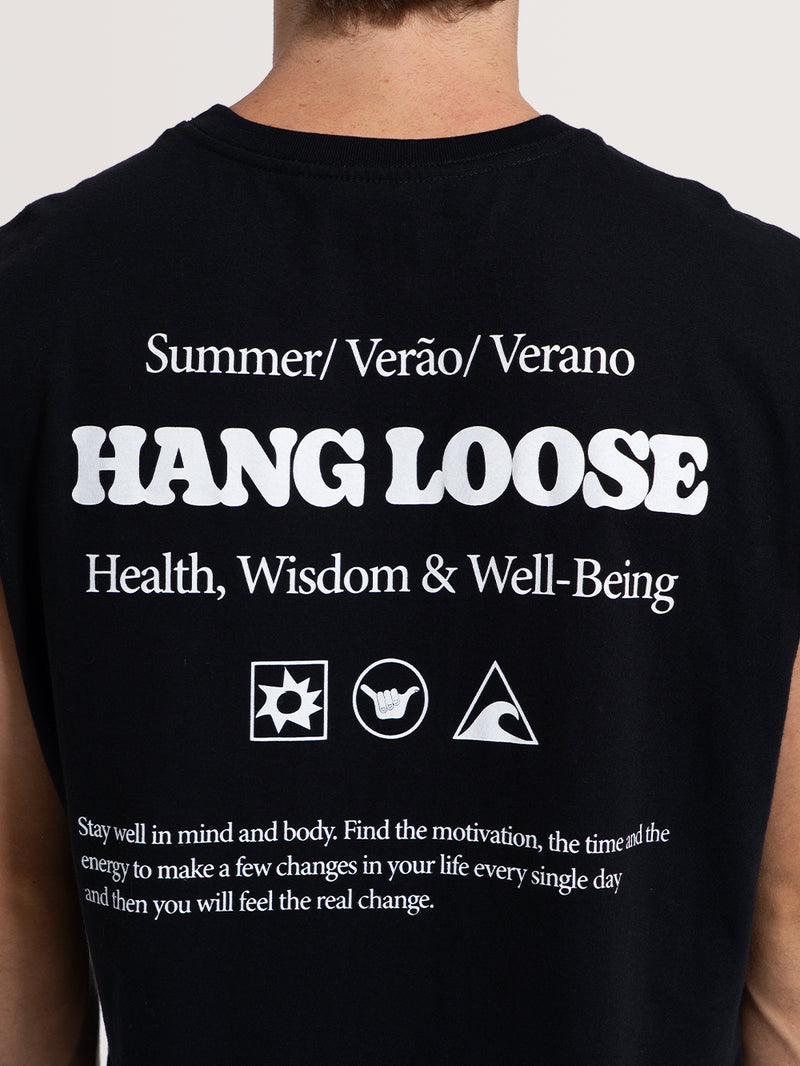 Regata Especial Preta Hang Loose Wisdom