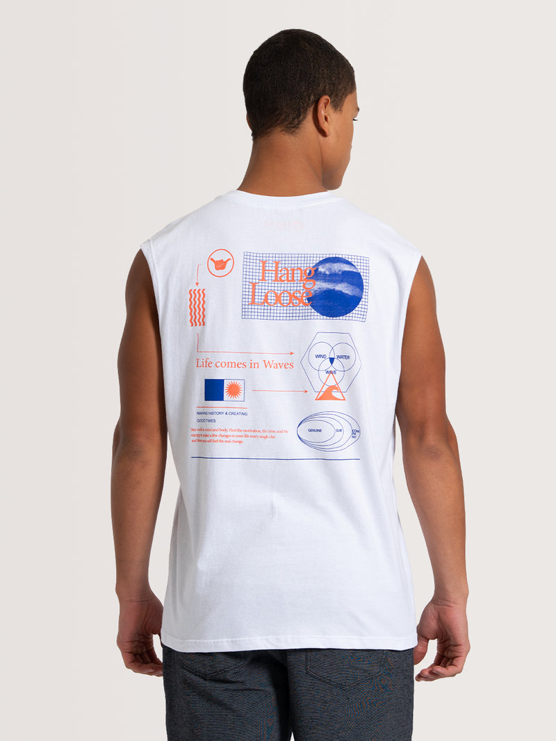 Regata Especial Branca Hang Loose Clouds