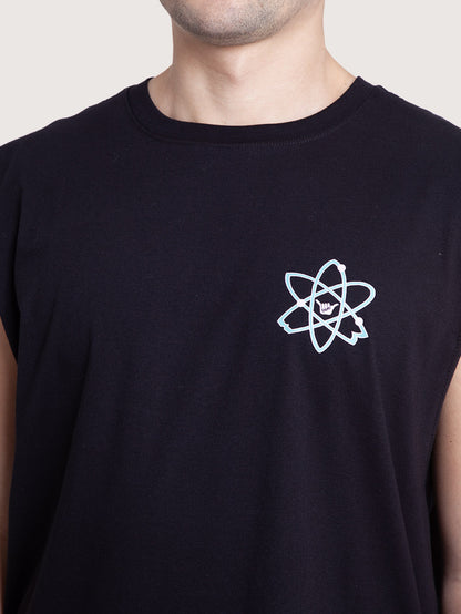 Regata Masculina Preta Hang Loose Atom