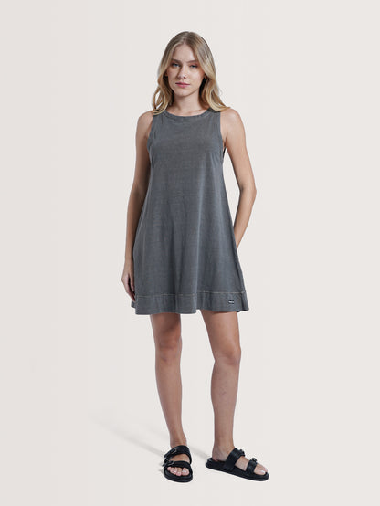 Vestido Curto Preto Estonado Hang Loose Light