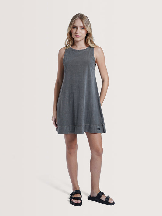 Vestido Curto Preto Estonado Hang Loose Light