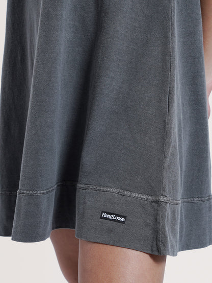 Vestido Curto Preto Estonado Hang Loose Light