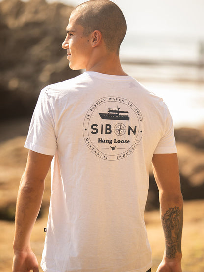 Camiseta Sibon Charters x Hang Loose Boat Crew