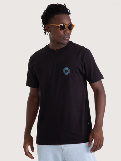 Camiseta Manga Curta Hang Loose Round Preta