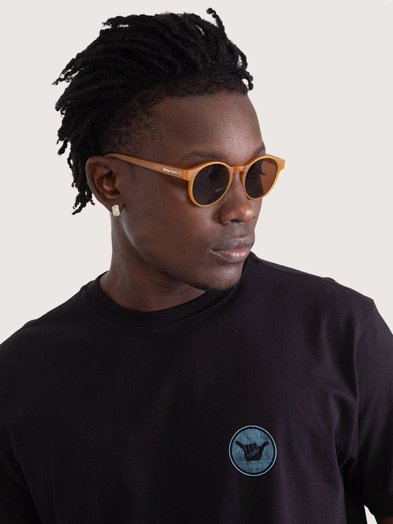 Camiseta Manga Curta Hang Loose Round Preta