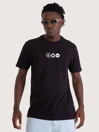 Camiseta Manga Curta Hang Loose Air Preta