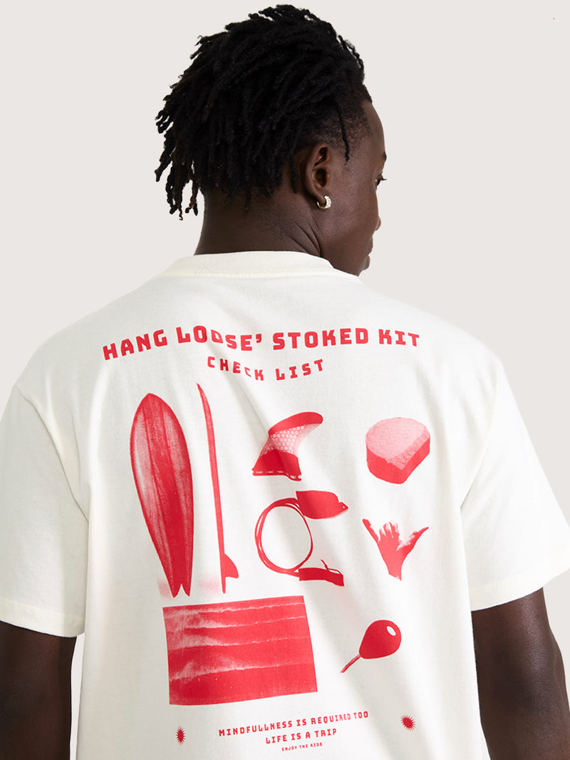 Camiseta Especial Hang Loose Stoked Off White