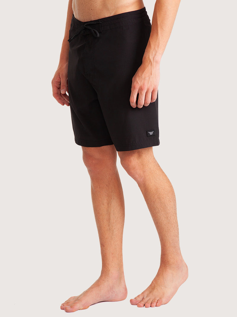 Boardshorts 18" Hang Loose Logo Preto