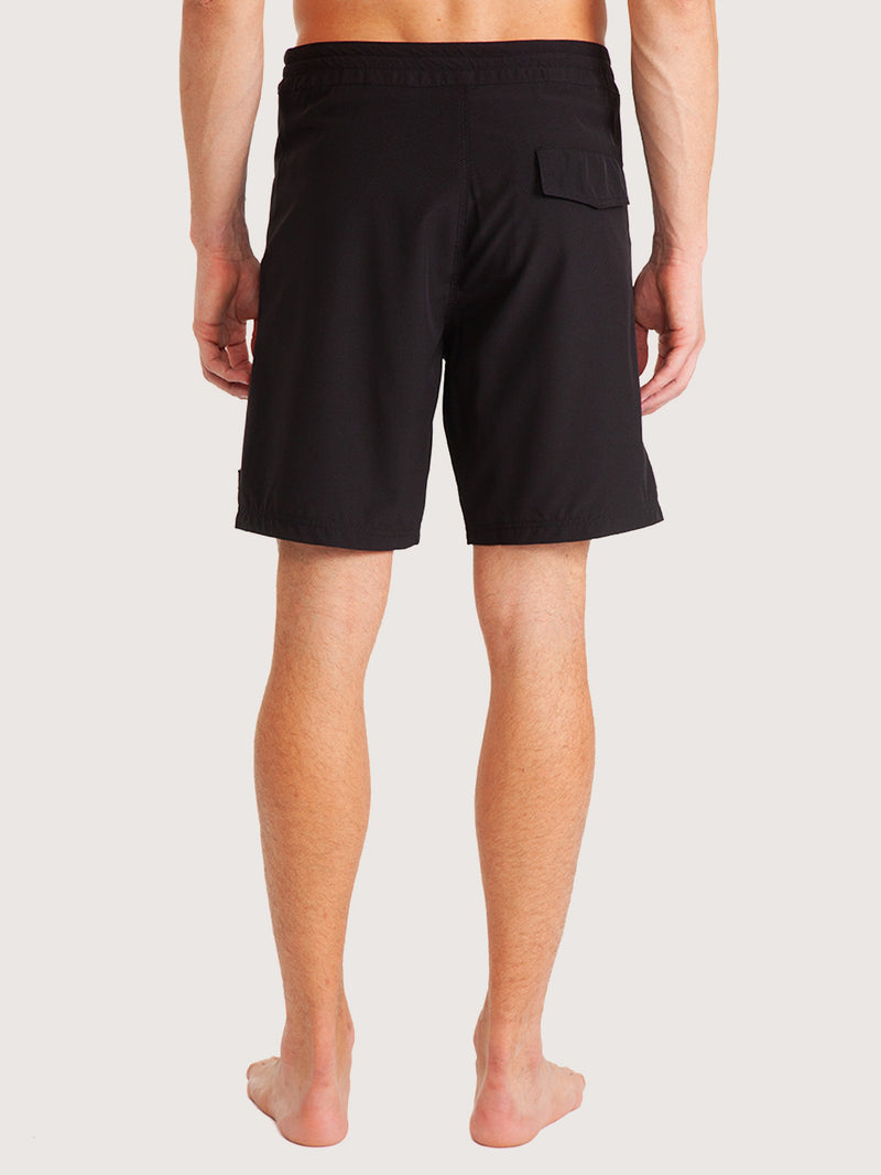 Boardshorts 18" Hang Loose Logo Preto