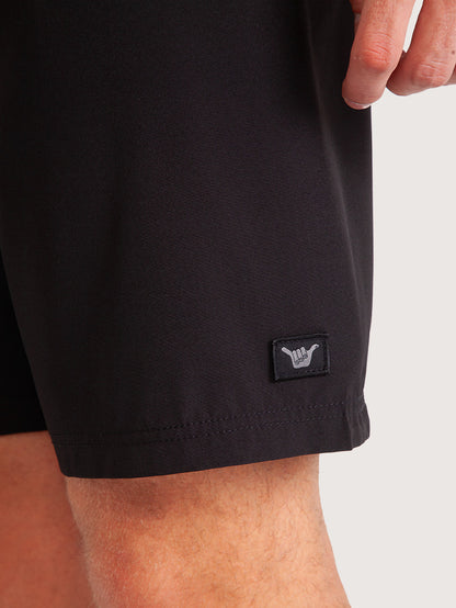 Boardshorts 18" Hang Loose Logo Preto