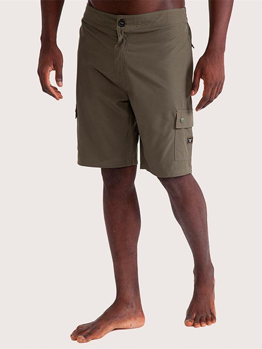 Bermuda Híbrida Hang Loose Cargostick Verde Oliva