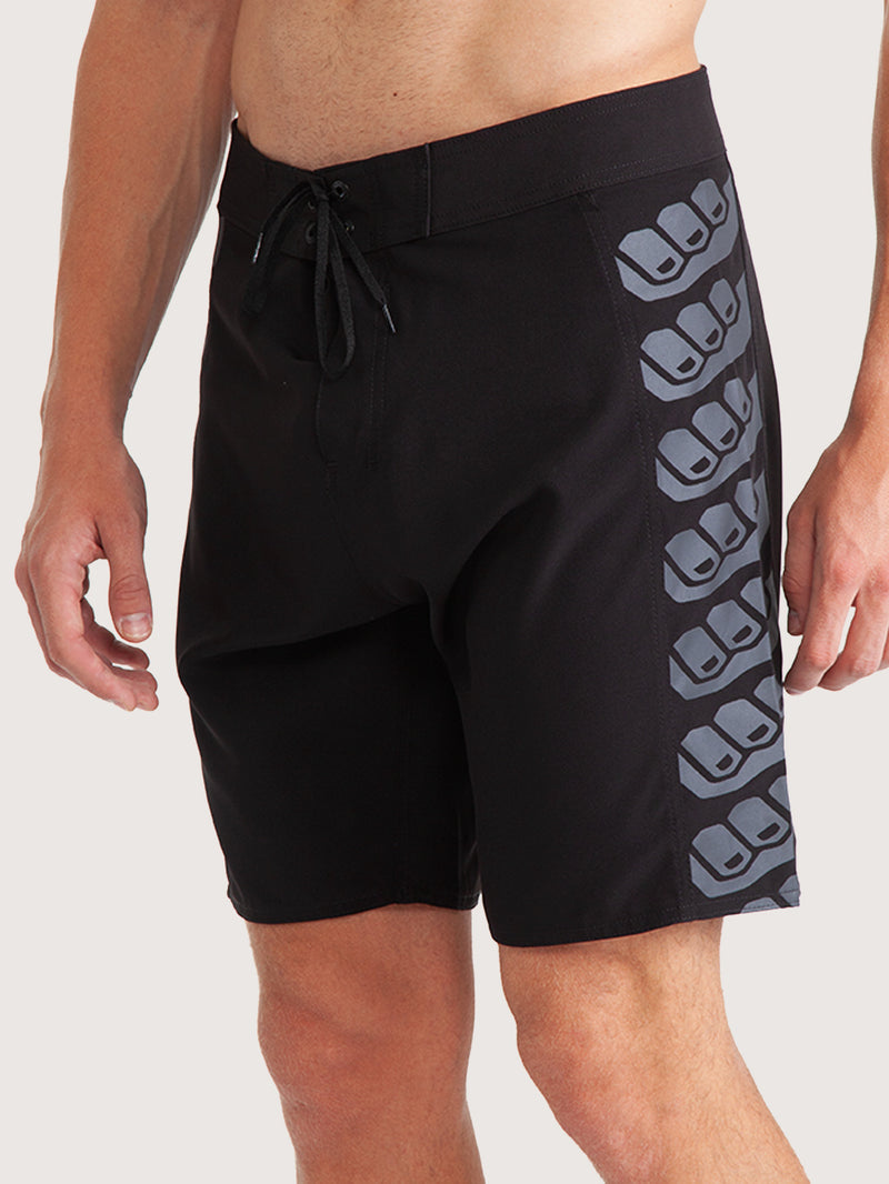Boardshort Hang Loose Preta Retrolog 19