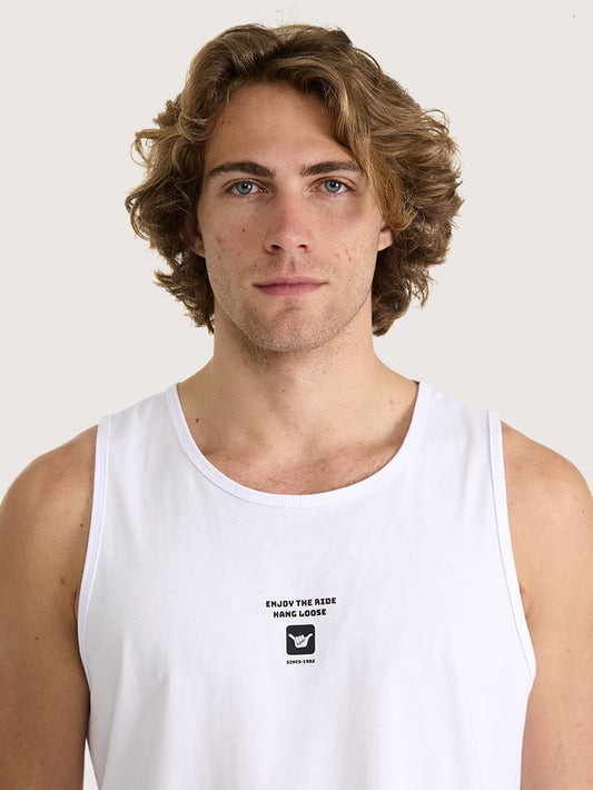 Regata Masculina Hang Loose Mini Branca