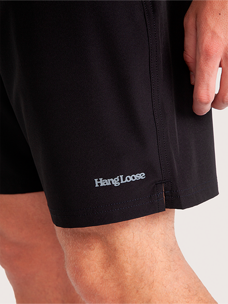 Bermuda elástica Importada Hang Loose Basic 18 Preta