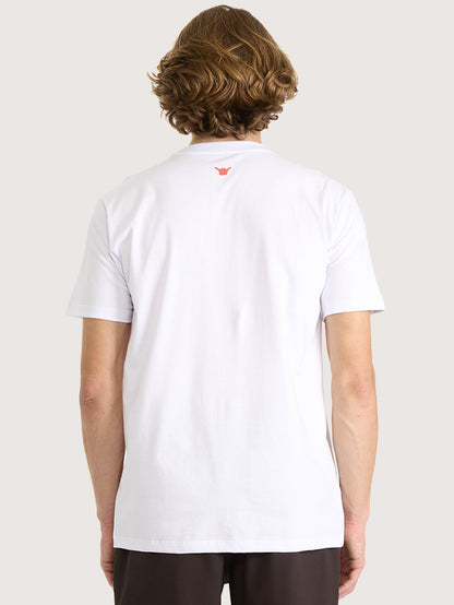 Camiseta Masculina Hang Loose Palm Branca