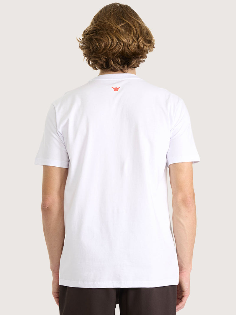 Camiseta Masculina Hang Loose Palm Branca