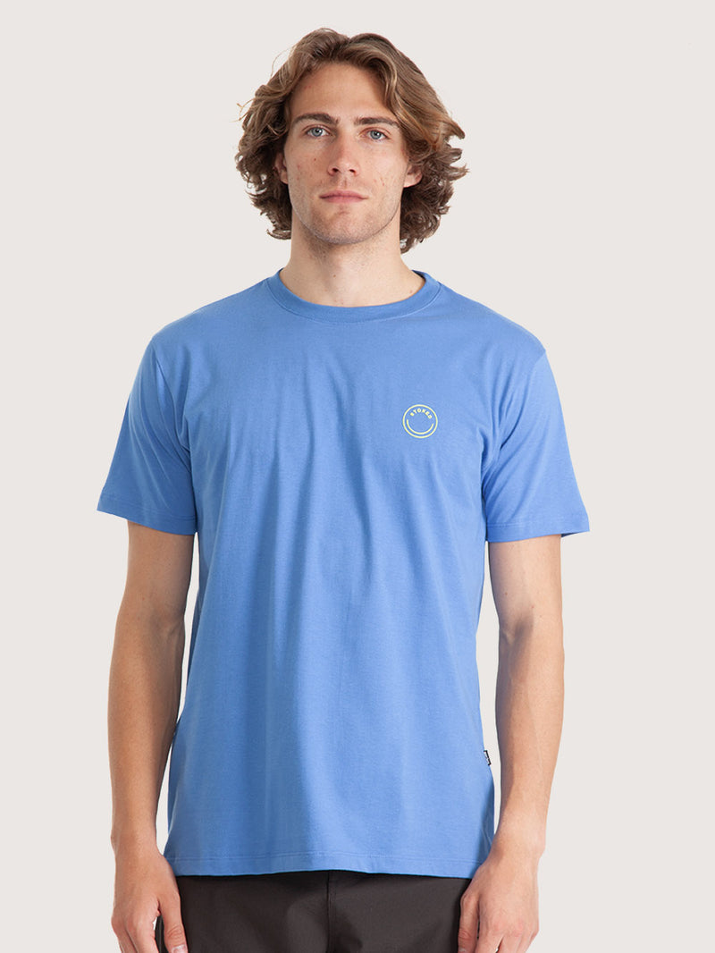 Camiseta Masculina Hang Loose Palm Azul