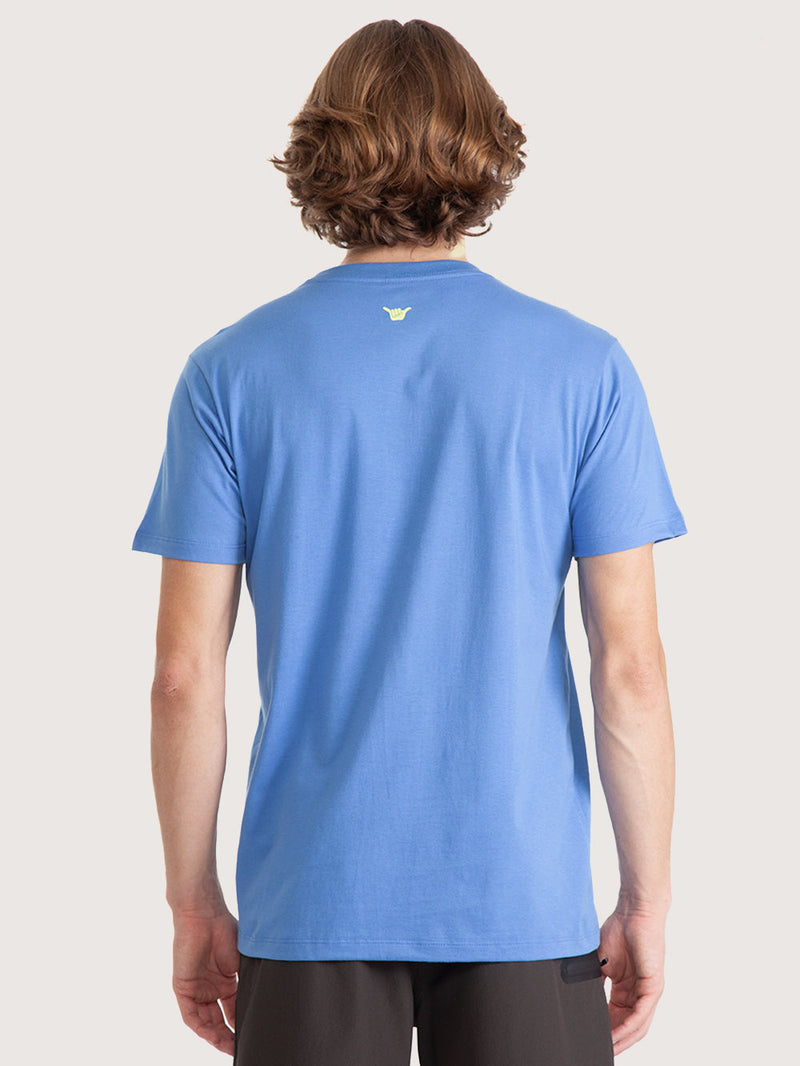 Camiseta Masculina Hang Loose Palm Azul