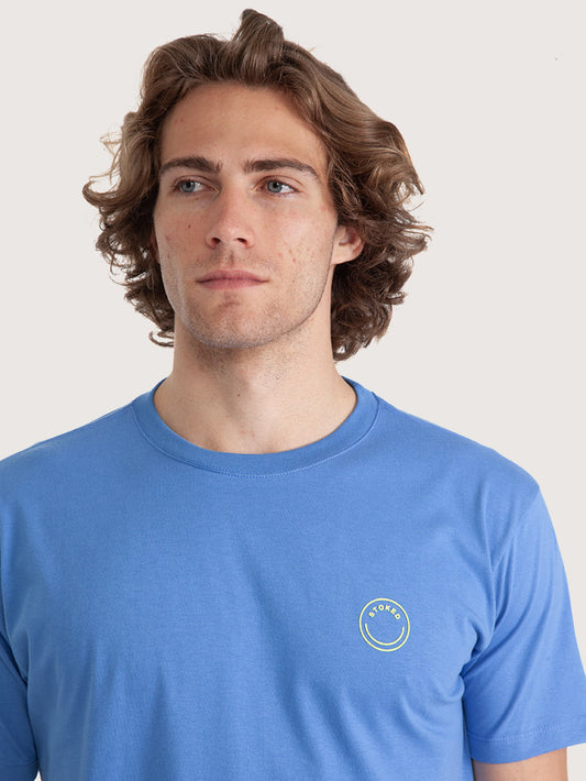 Camiseta Masculina Hang Loose Palm Azul