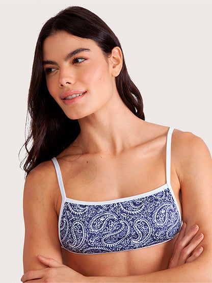 Biquíni Decote Reto Estampado Hang Loose
