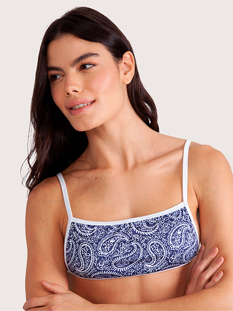 Biquíni Decote Reto Estampado Hang Loose