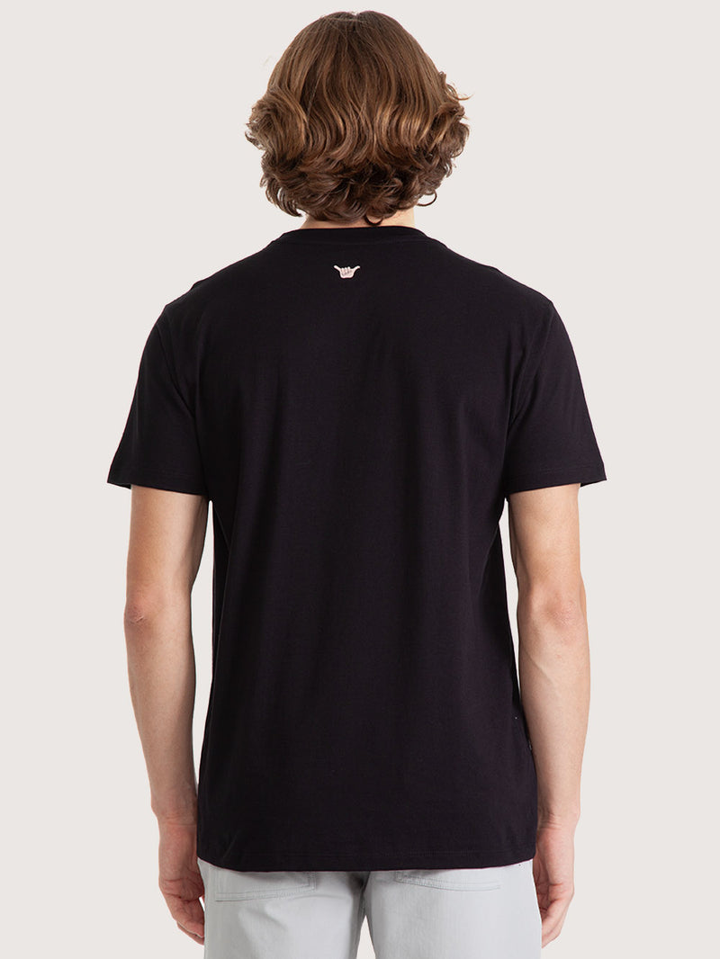 Camiseta Masculina Hang Loose Palm Preta