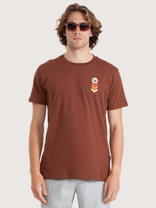 Camiseta Manga Curta Hang Loose Oats Marrom