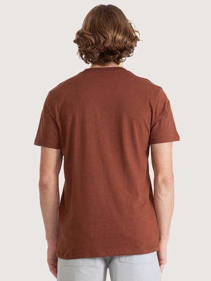 Camiseta Manga Curta Hang Loose Oats Marrom