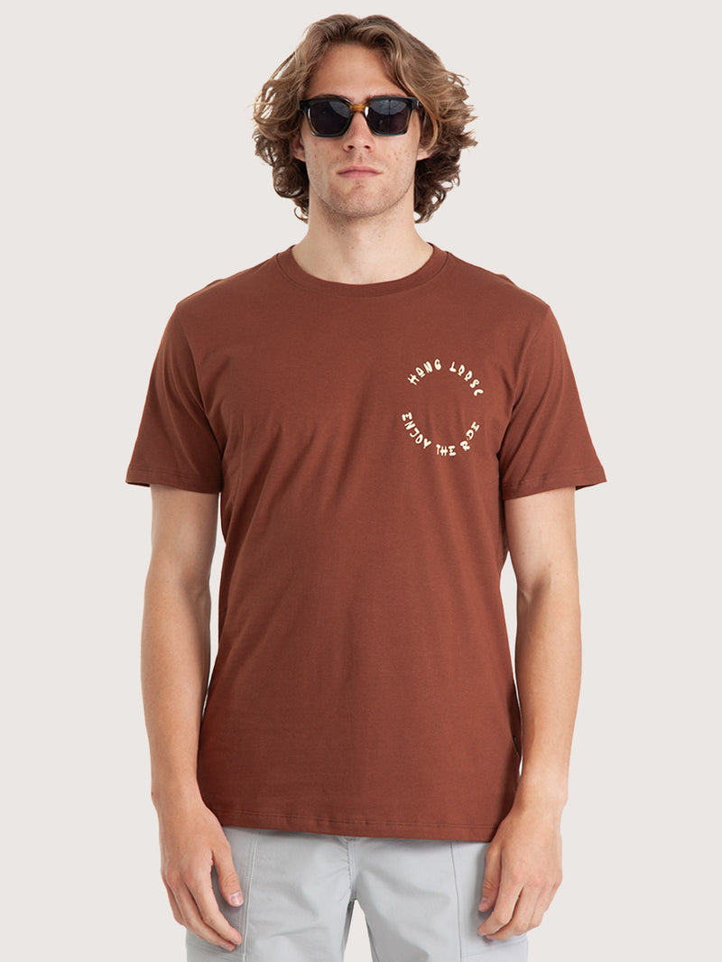 Camiseta Masculina Hang Loose Birds Marrom