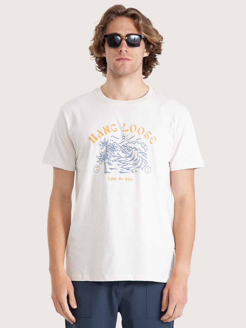 Camiseta Manga Curta Off  White Hang Loose Desert