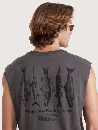 Regata Especial Hang Loose Fish Cinza