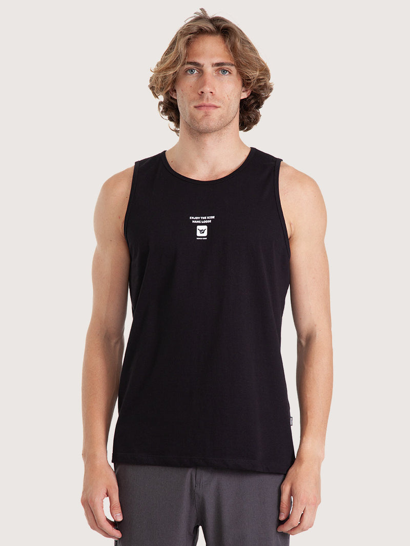 Regata Masculina Hang Loose Mini Preto