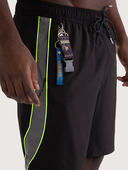 Bermuda Elástico Hang Loose Core 18 Importada Preta