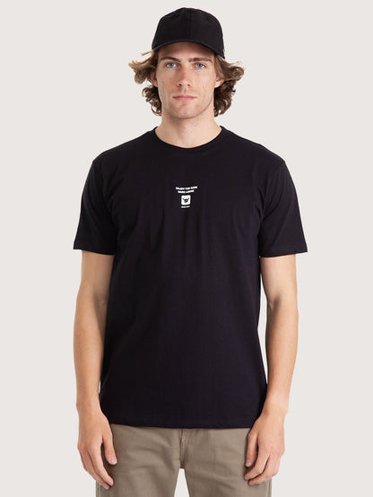 Camiseta Manga Curta Hang Loose Mini Preta
