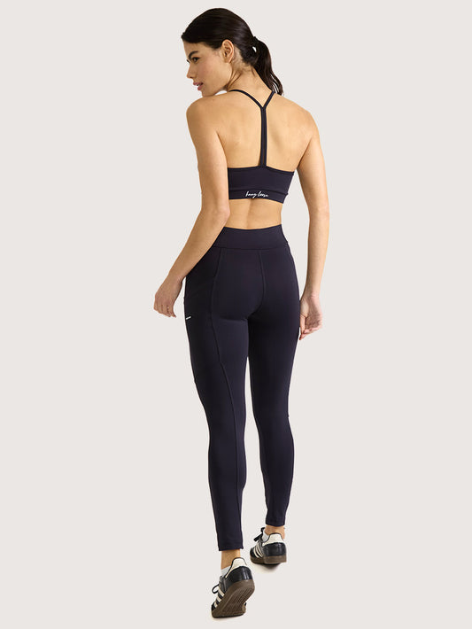 Calça Legging Com Bolso Hang Loose Pockets Preta