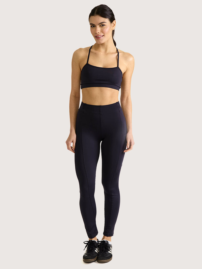 Calça Legging Com Bolso Hang Loose Pockets Preta