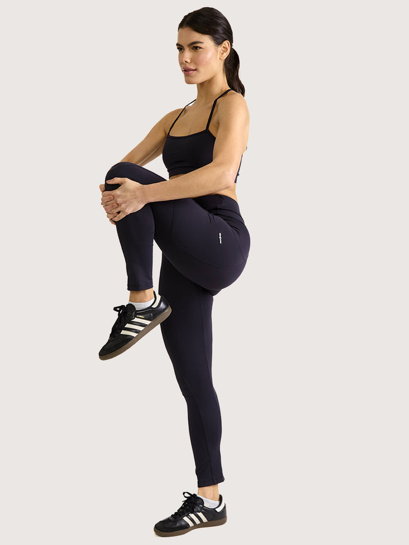 Calça Legging Com Bolso Hang Loose Pockets Preta