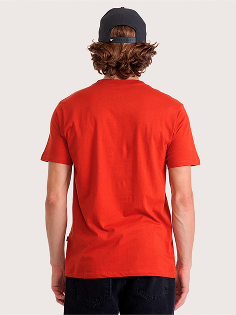 Camiseta Manga Curta Hang Loose Mini Vermelha