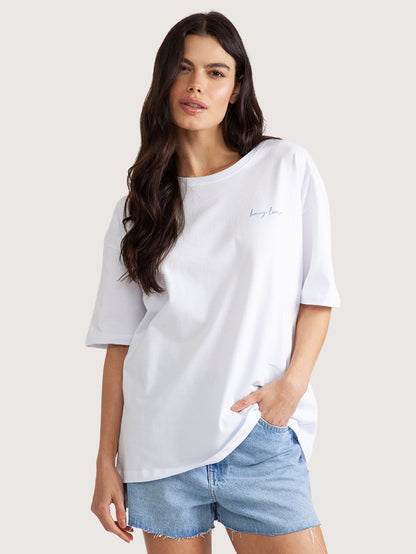 Camiseta Hang Loose Sardines Branca Feminina