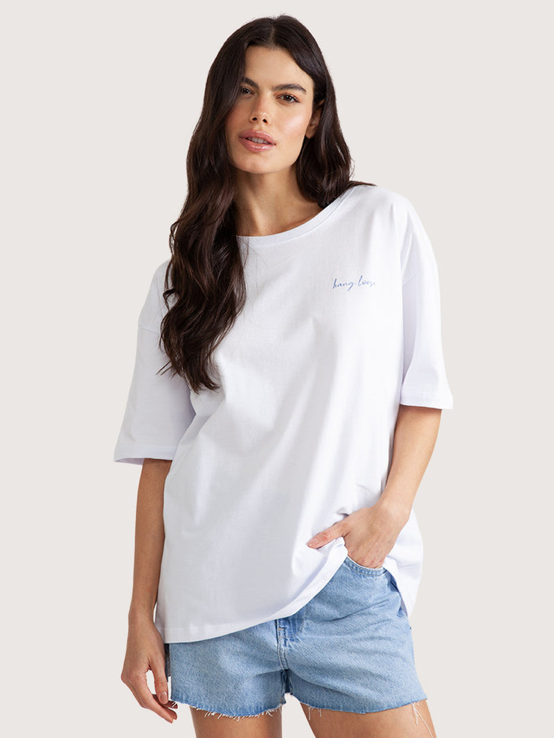 Camiseta Hang Loose Sardines Branca Feminina