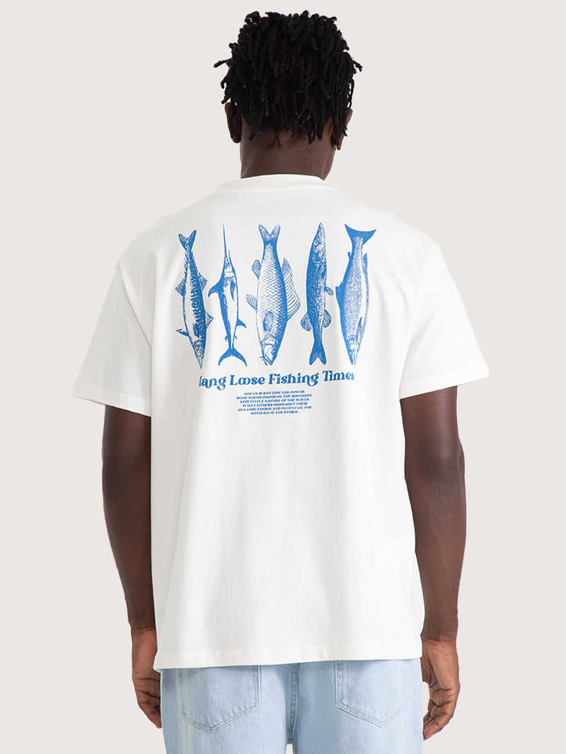 Camiseta Especial Hang Loose Fish Off White