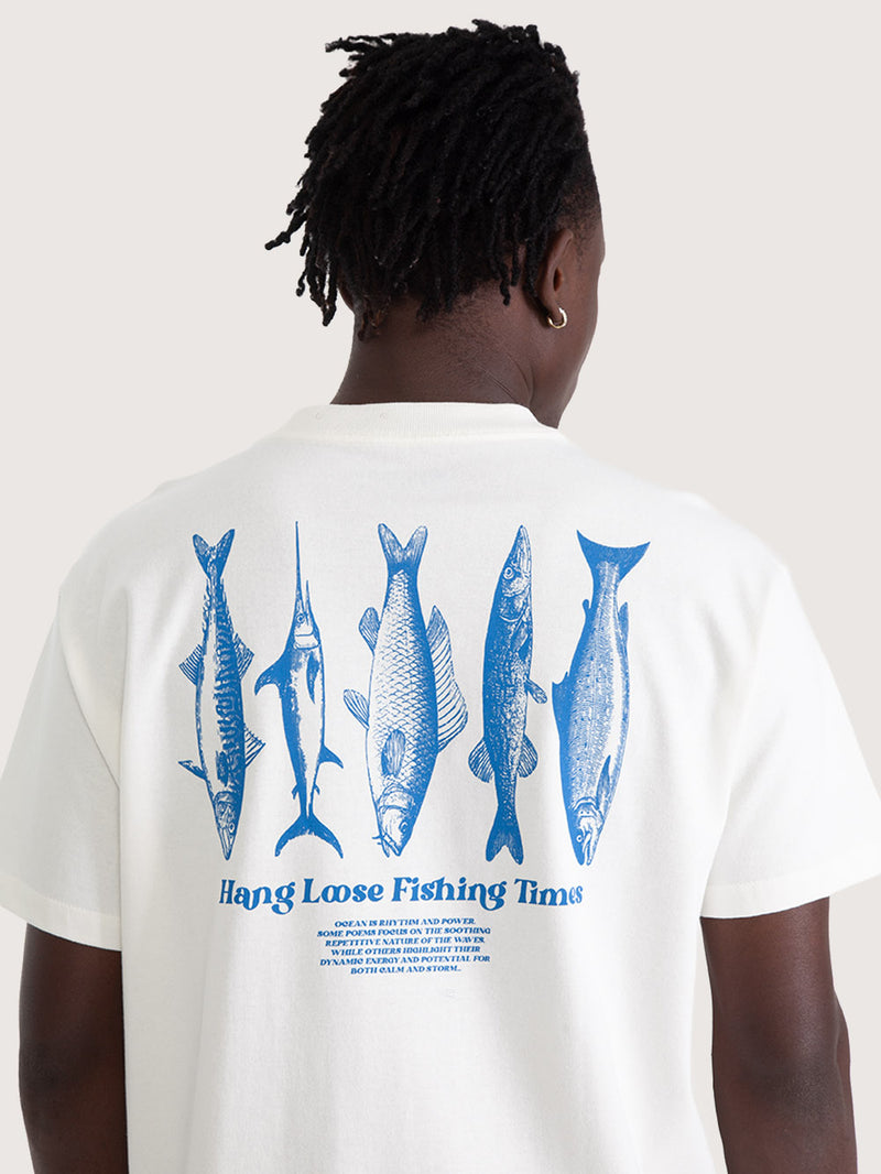 Camiseta Especial Hang Loose Fish Off White